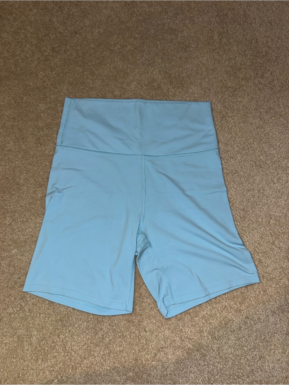 all in motion High-Waist Sky Blue Bike Shorts
